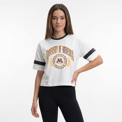  Minnesota Golden Gophers Champion Women's Retro Oversized T-Shirt - White