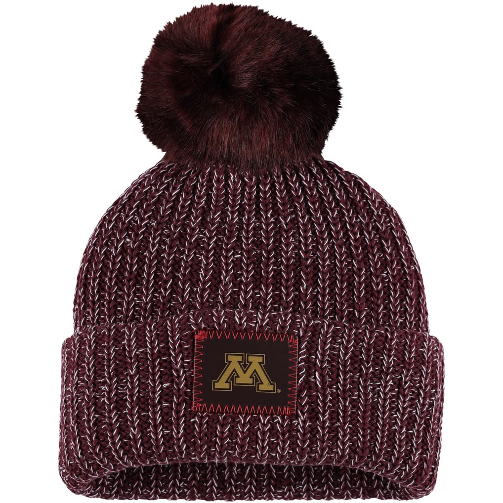 Love Your Melon maroon Knit Hat with Pom Monochrome Classic Pom Beanies – Love Your Melon main image 3