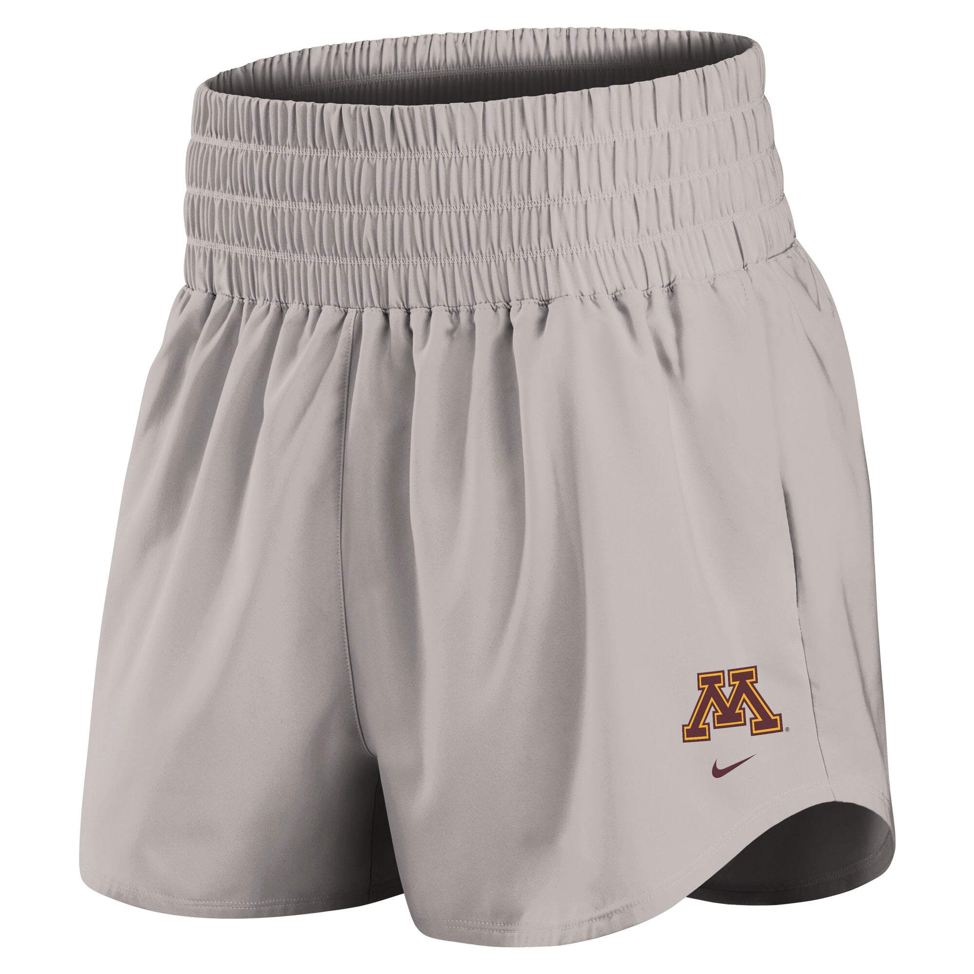 Women's Nike Gray Minnesota Golden Gophers Ultra Dri-FIT High-Rise Shorts
