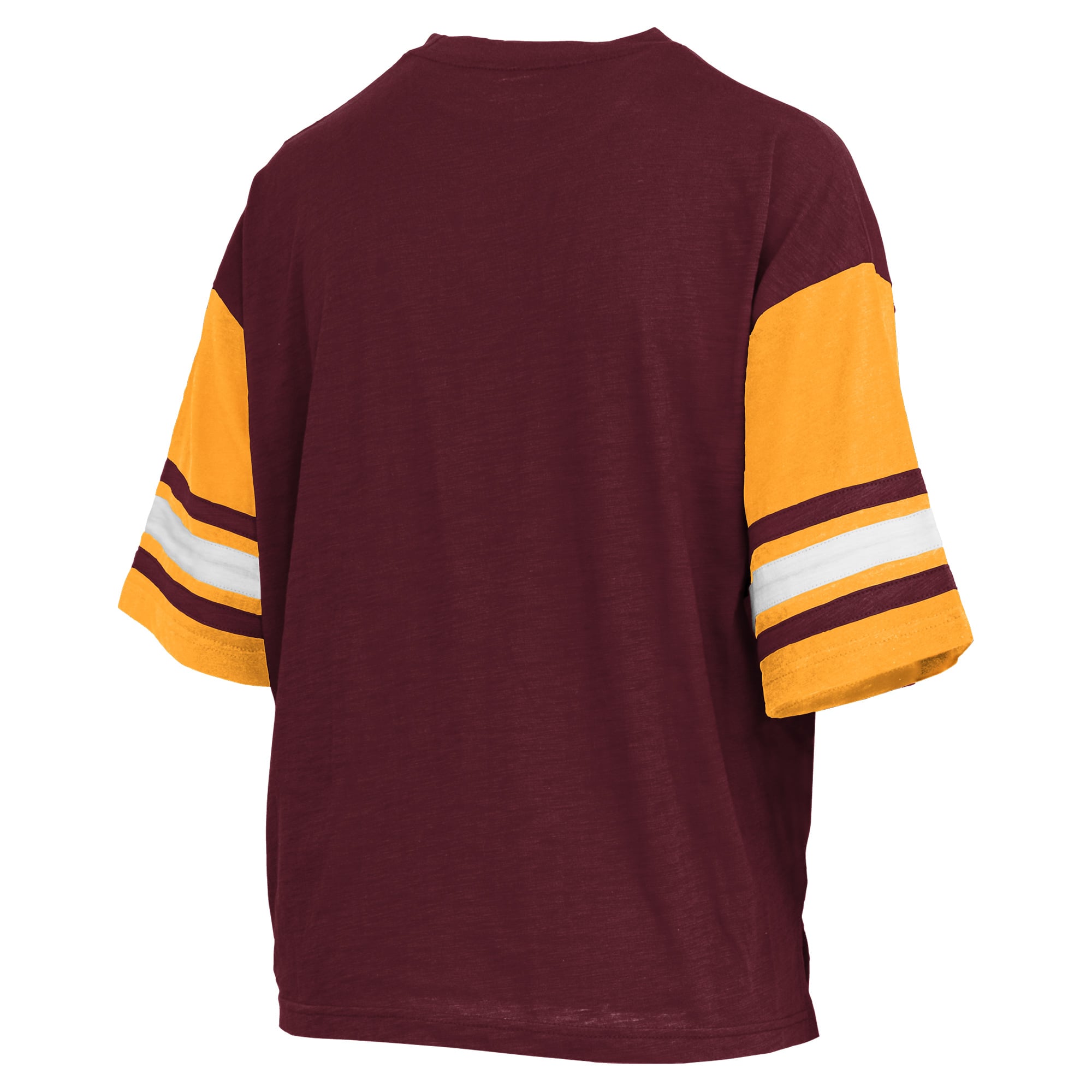 T-shirt Pressbox Maroon Minnesota Golden Gophers Sunday Colorblock Seal pour femmes