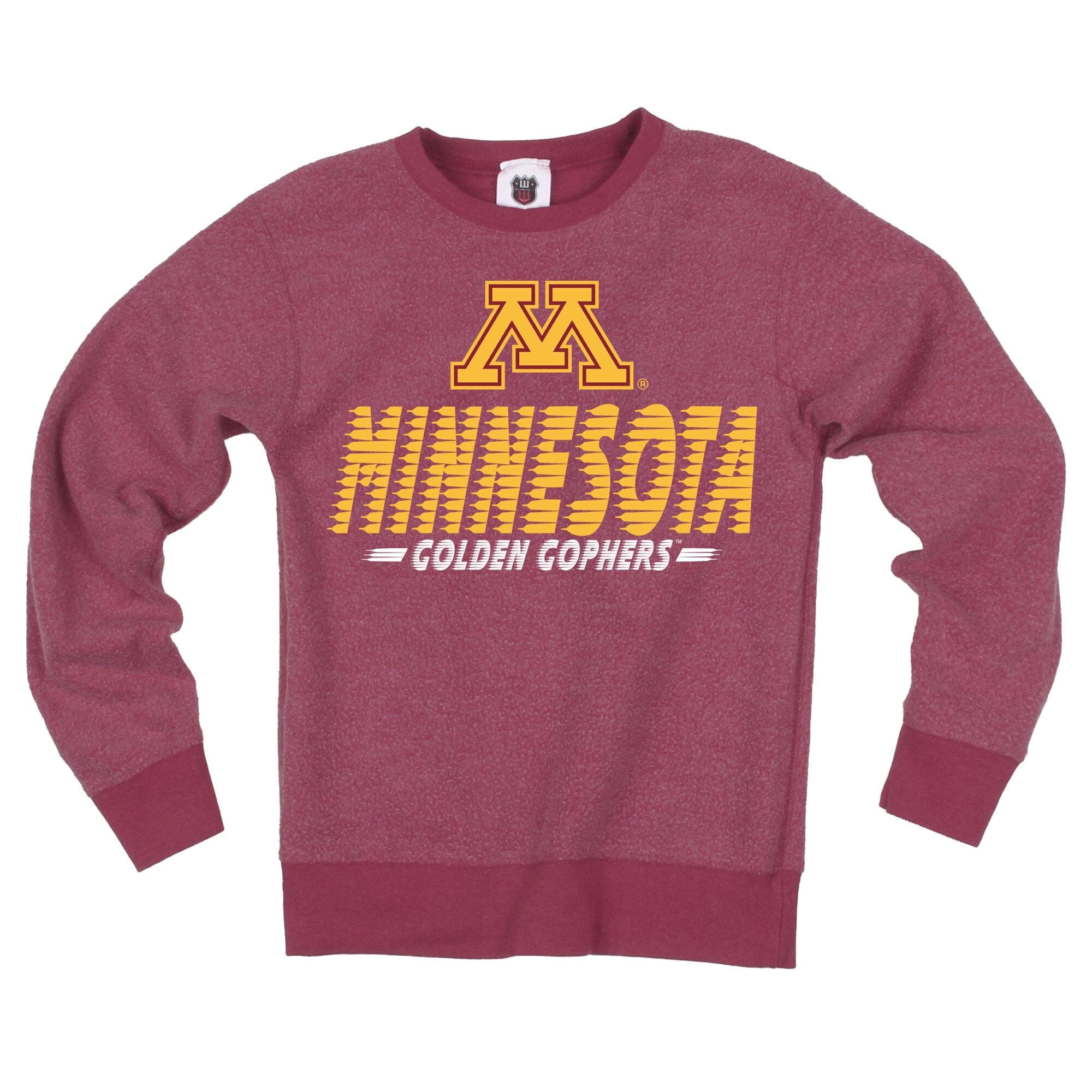 Youth Wes & Willy Maroon Minnesota Golden Gophers Reversible Sweatshirt