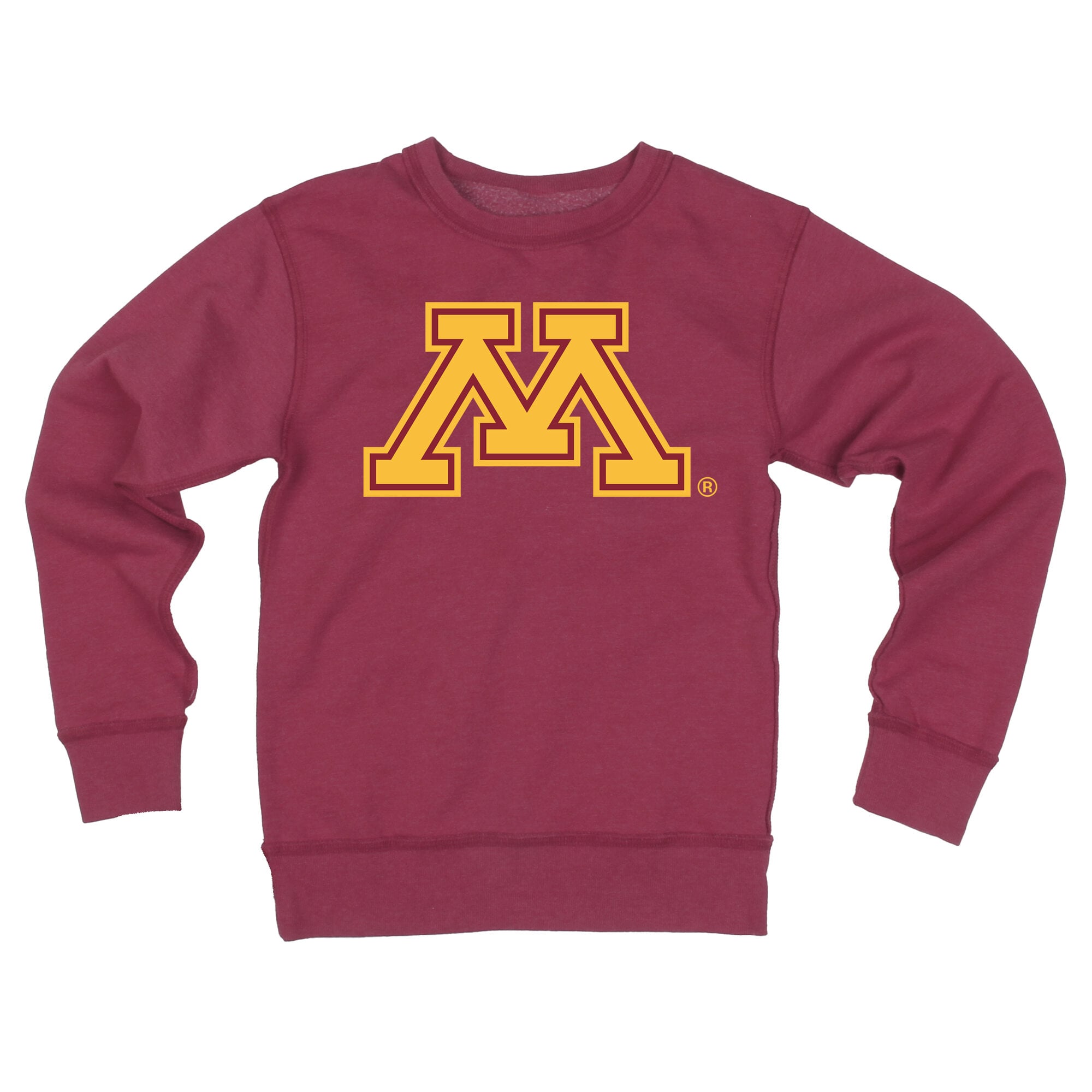 Youth Wes & Willy Maroon Minnesota Golden Gophers Reversible Sweatshirt