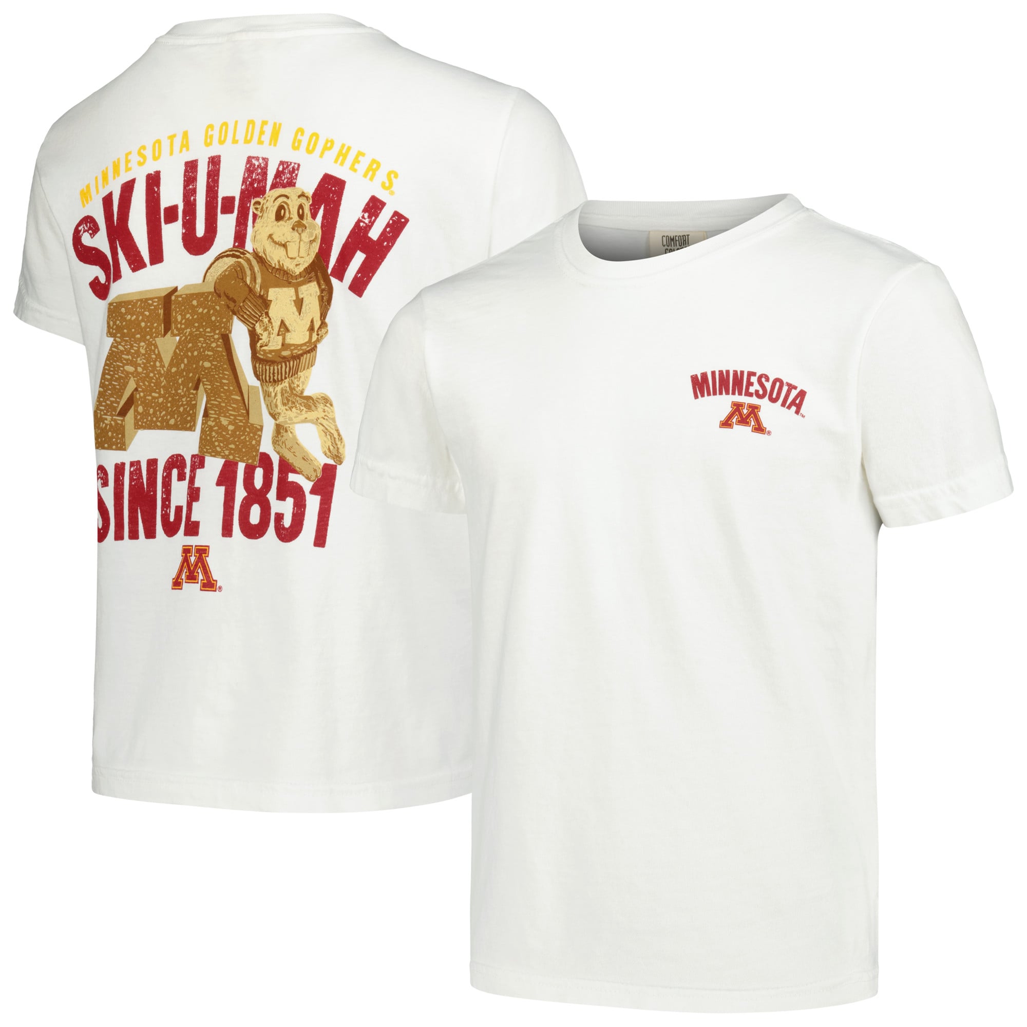 T-shirt blanc pour jeunes Minnesota Golden Gophers Hyperlocal Comfort Colors