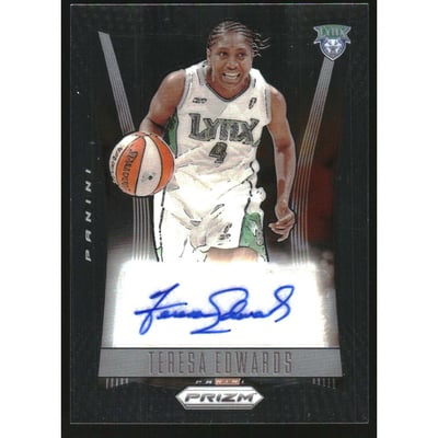 2024 Panini Prizm WNBA Throwback Signatures #34 Teresa Edwards