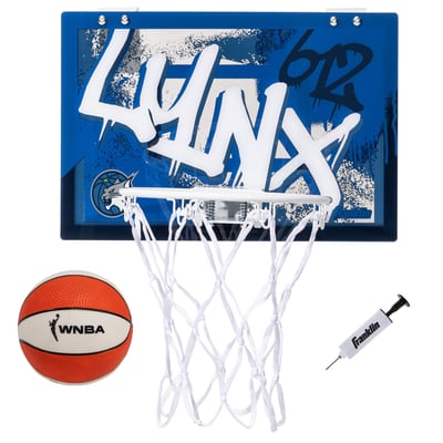 Minnesota Lynx Franklin Sports Over-the-Door Basketball Hoop Set