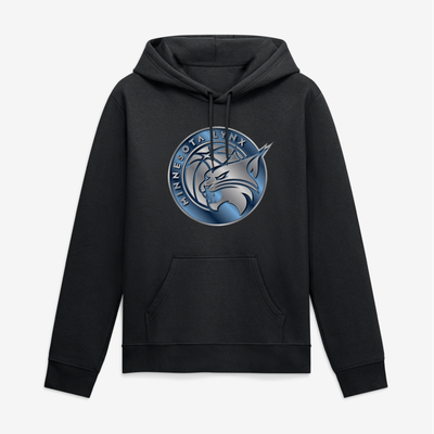 Minnesota Lynx Big & Tall Metallic Mascot Hoodie - Black