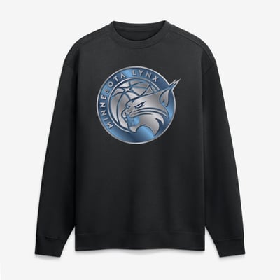 Minnesota Lynx  Metallic Mascot Sweatshirt - Black