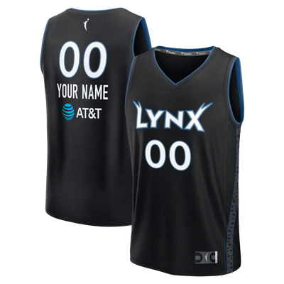Minnesota Lynx Fanatics Fast Break Custom Jersey - Rebel Edition - Black