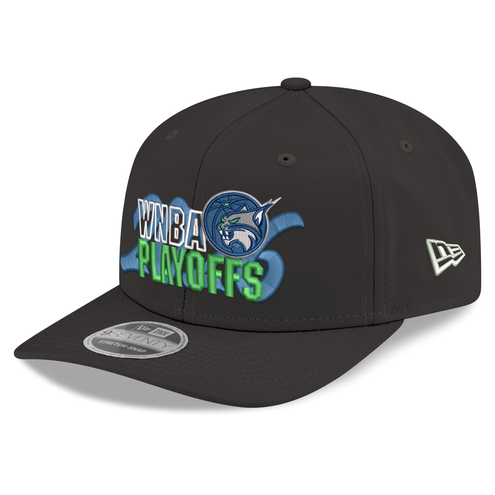 Casquette ajustable New Era noire Minnesota Lynx 2026 WNBA Playoffs 9SEVENTY pour homme