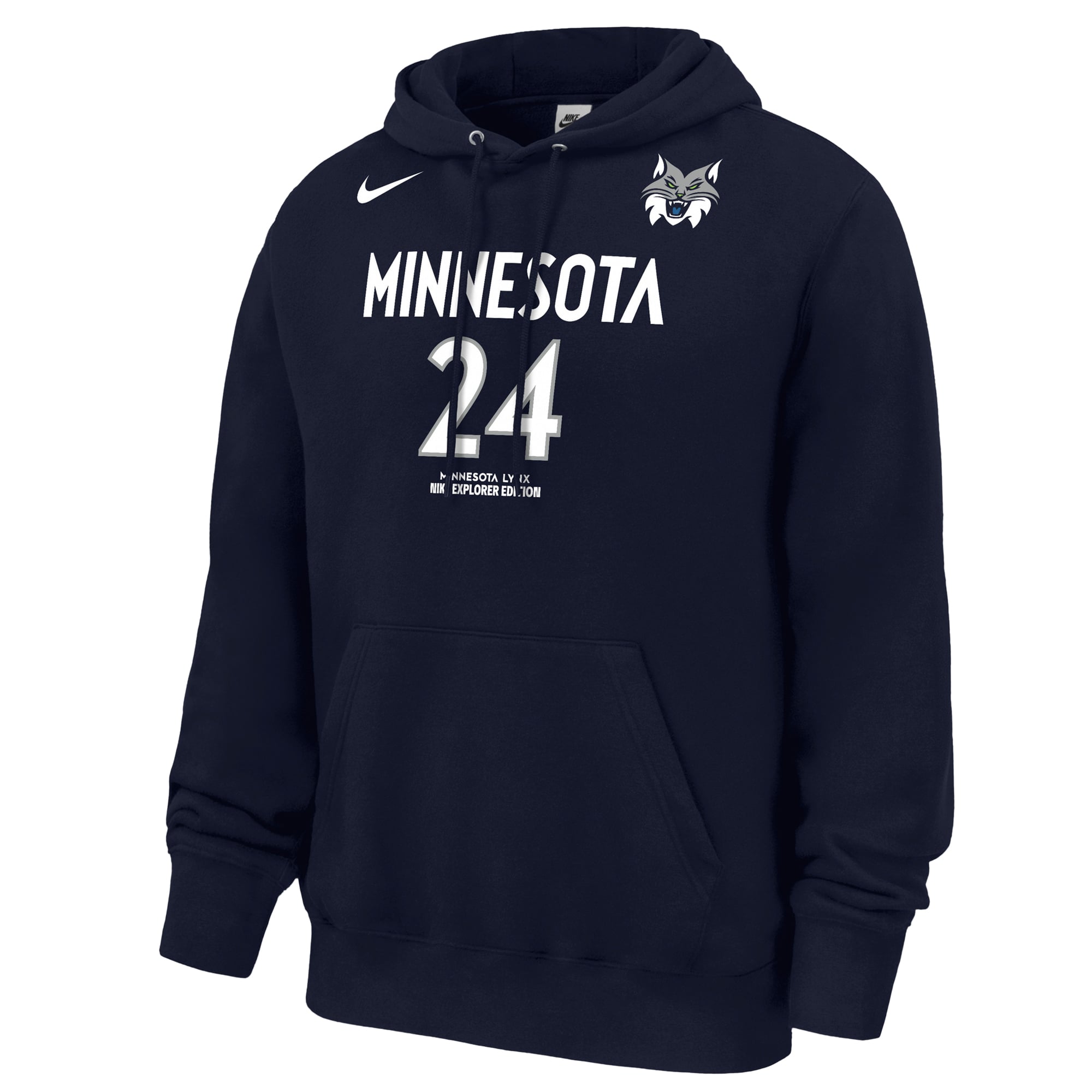 Men's Nike Napheesa Collier Navy Minnesota Lynx Explorer Edition Name & Number Hoodie