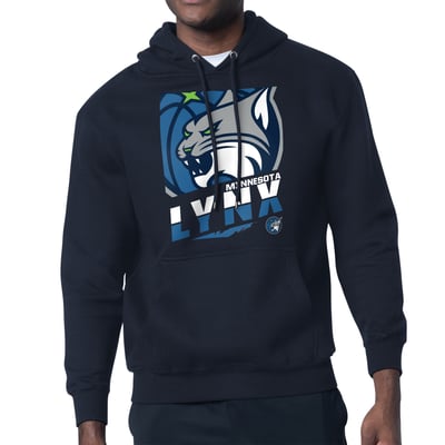 Minnesota Lynx Starter Logo Zoom Graphic Fleece Hoodie - Navy
