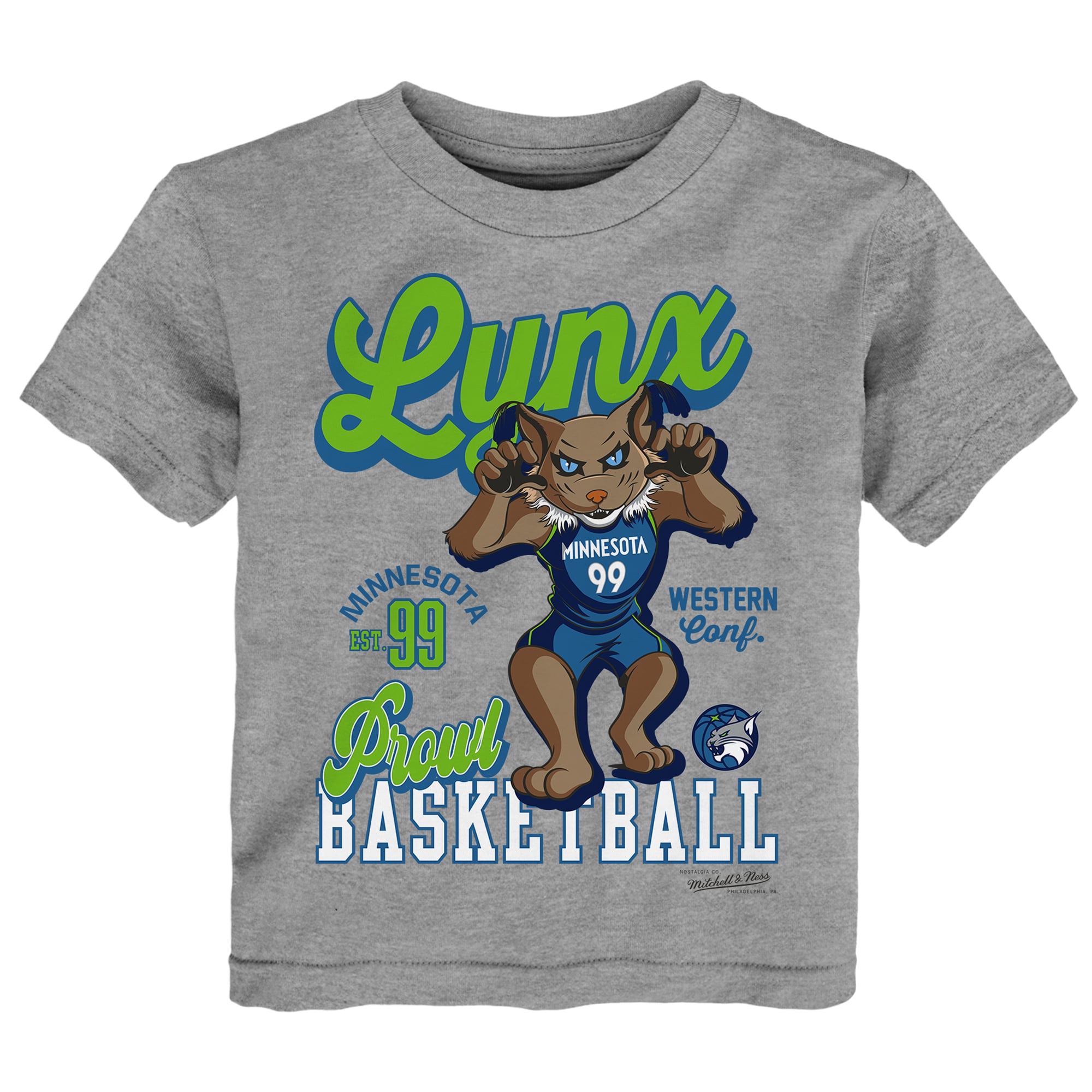 Toddler Mitchell & Ness  Heather Gray Minnesota Lynx That Girl T-Shirt
