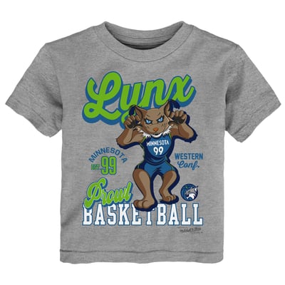  Minnesota Lynx Mitchell & Ness Toddler That Girl T-Shirt - Heather Gray