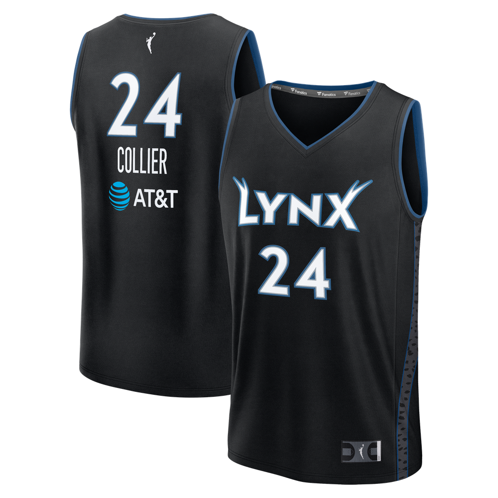 Skip Collier Unisex Minnesota Lynx Napheesa Collier Fanatics Black Fast Break ...
