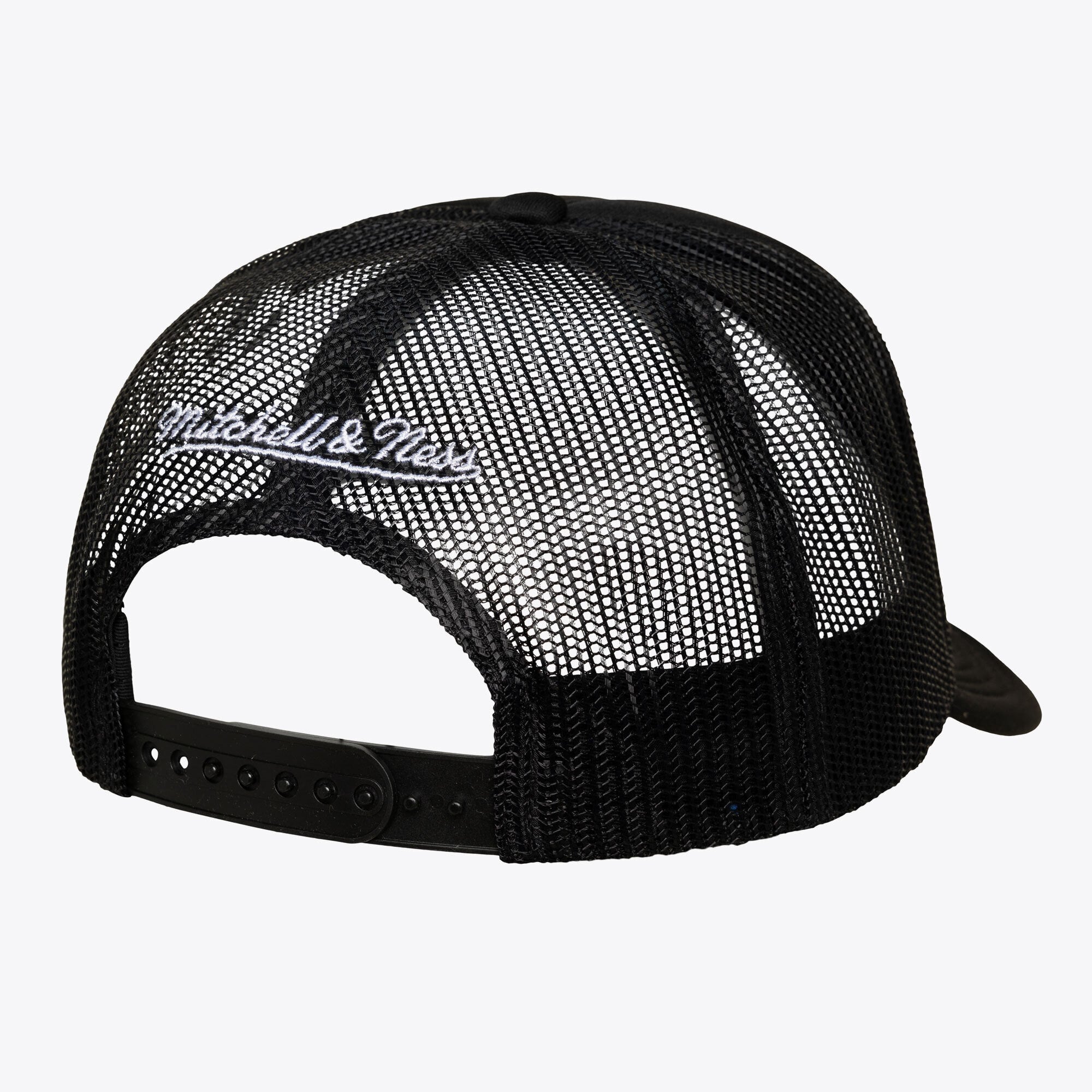 Unisex Mitchell & Ness Black Minnesota Lynx Script Pro Pinch Adjustable Trucker Hat