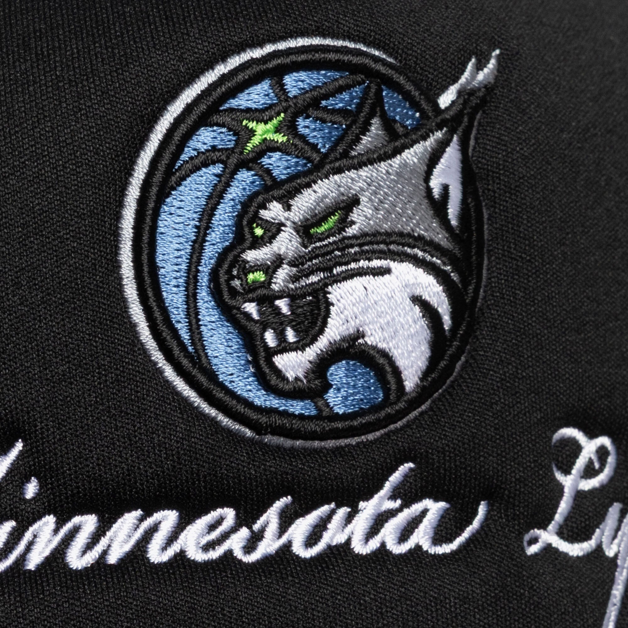 Unisex Mitchell & Ness Black Minnesota Lynx Script Pro Pinch Adjustable Trucker Hat