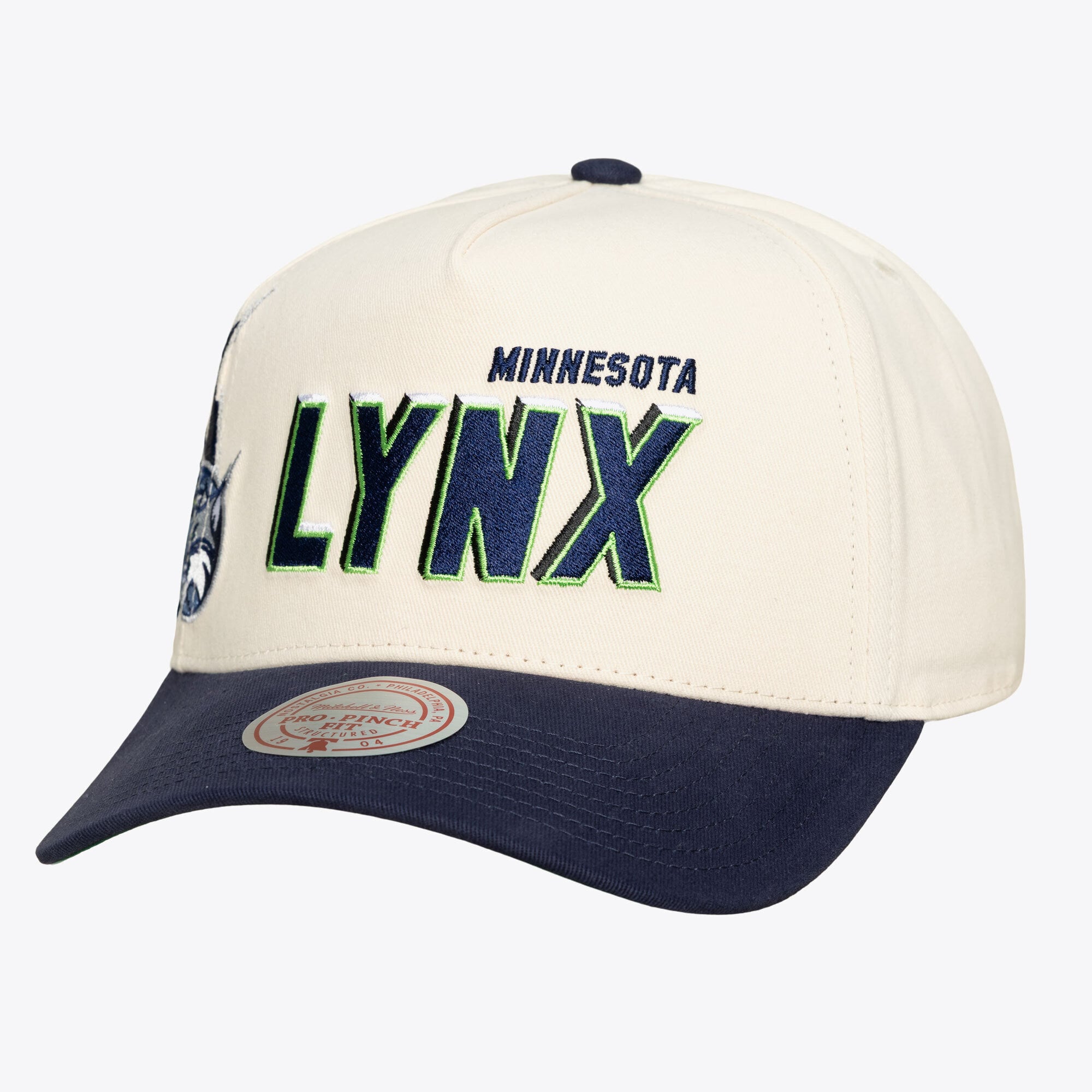 Unisex Mitchell & Ness Cream Minnesota Lynx Big Time Pro Crown Snapback Hat