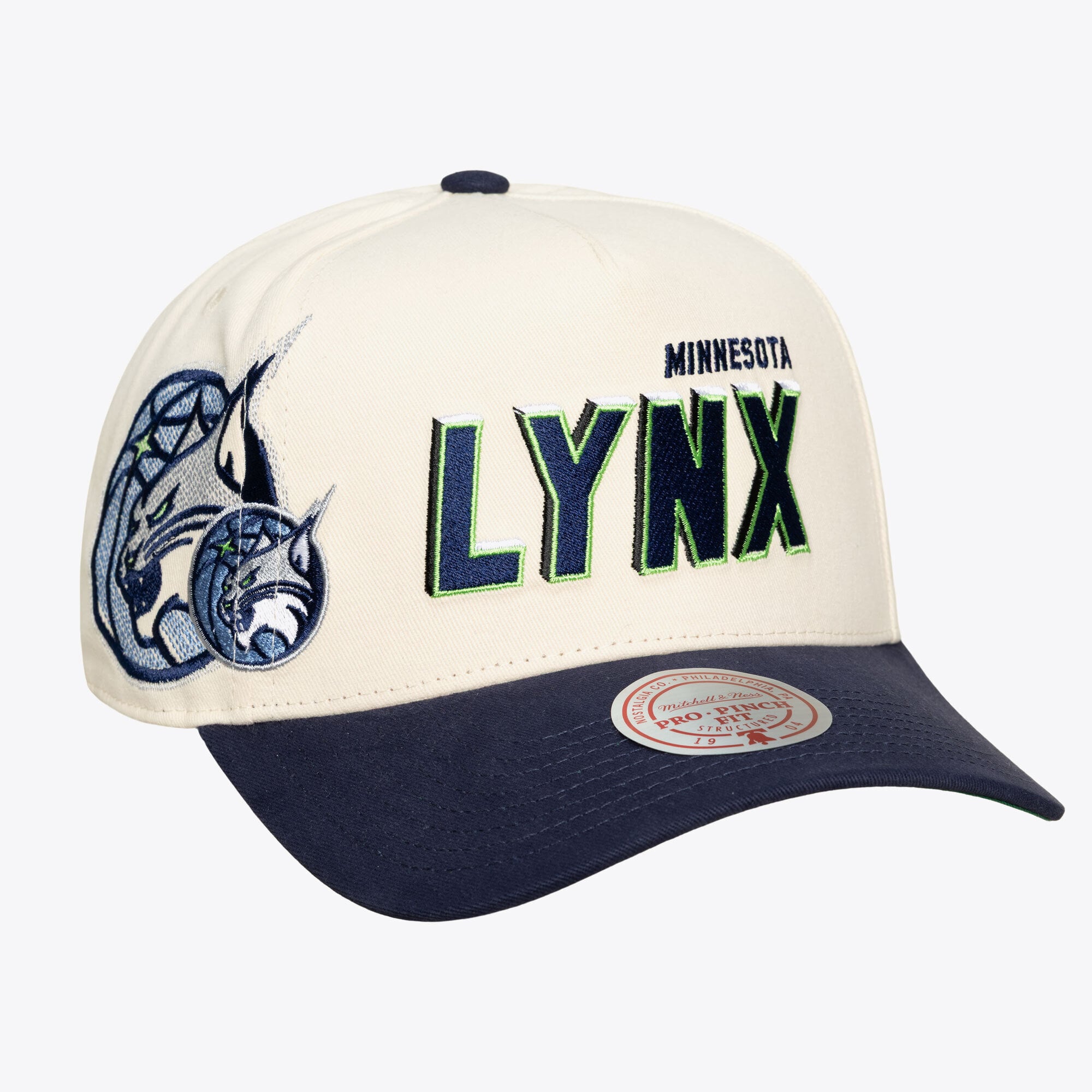 Unisex Mitchell & Ness Cream Minnesota Lynx Big Time Pro Crown Snapback Hat