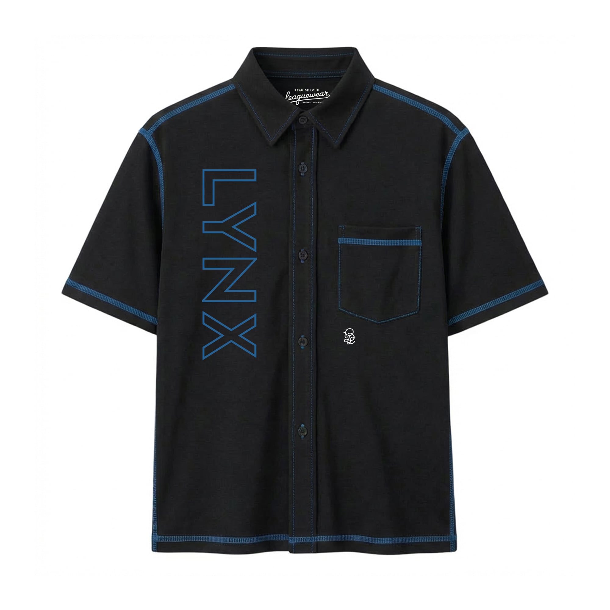 Chemise boutonnée unisexe Peau De Loup noire Minnesota Lynx Club