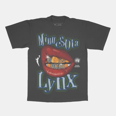  Minnesota Lynx Playa Society Unisex Sketch T-Shirt - Black