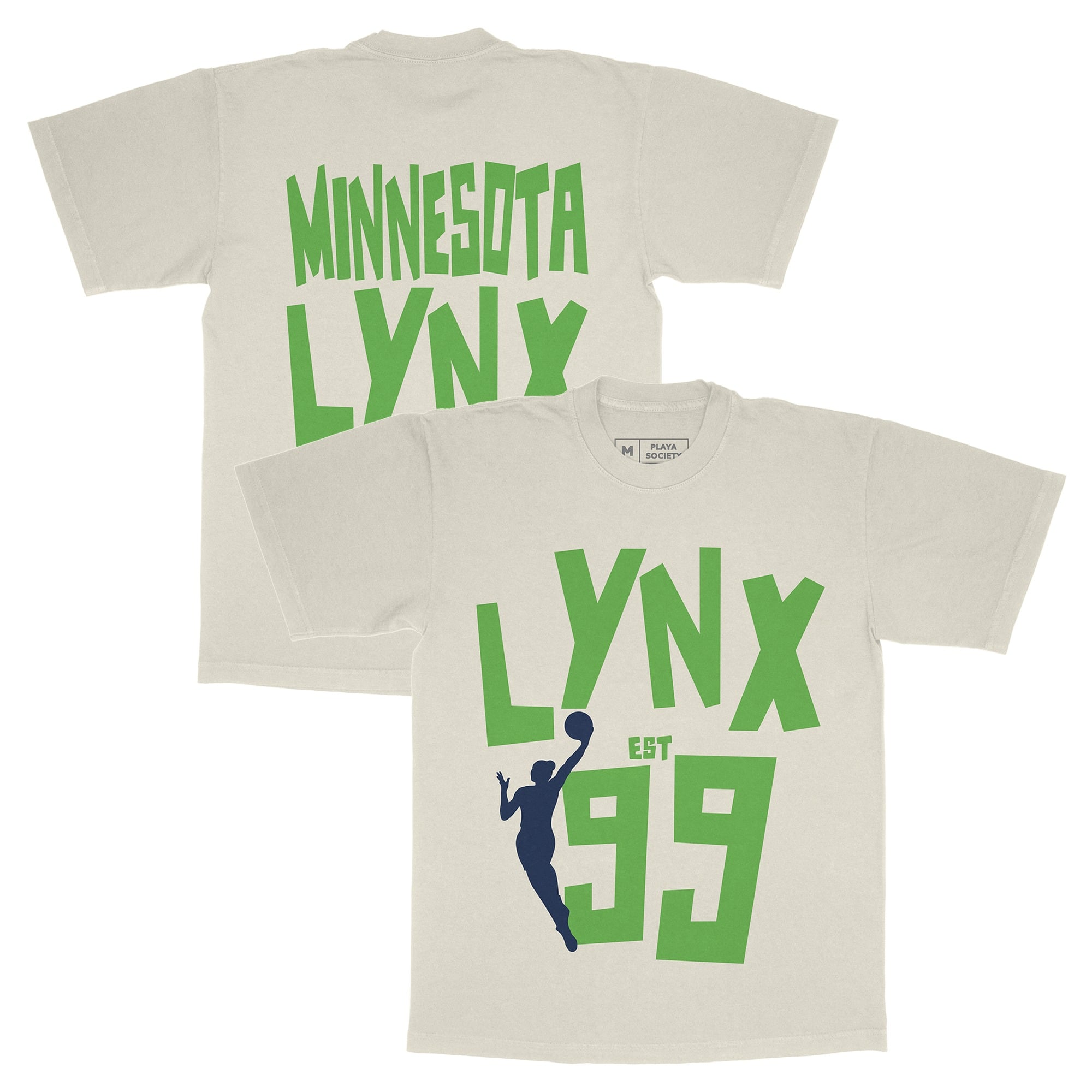 T-shirt unisexe Playa Society Oatmeal Minnesota Lynx Est