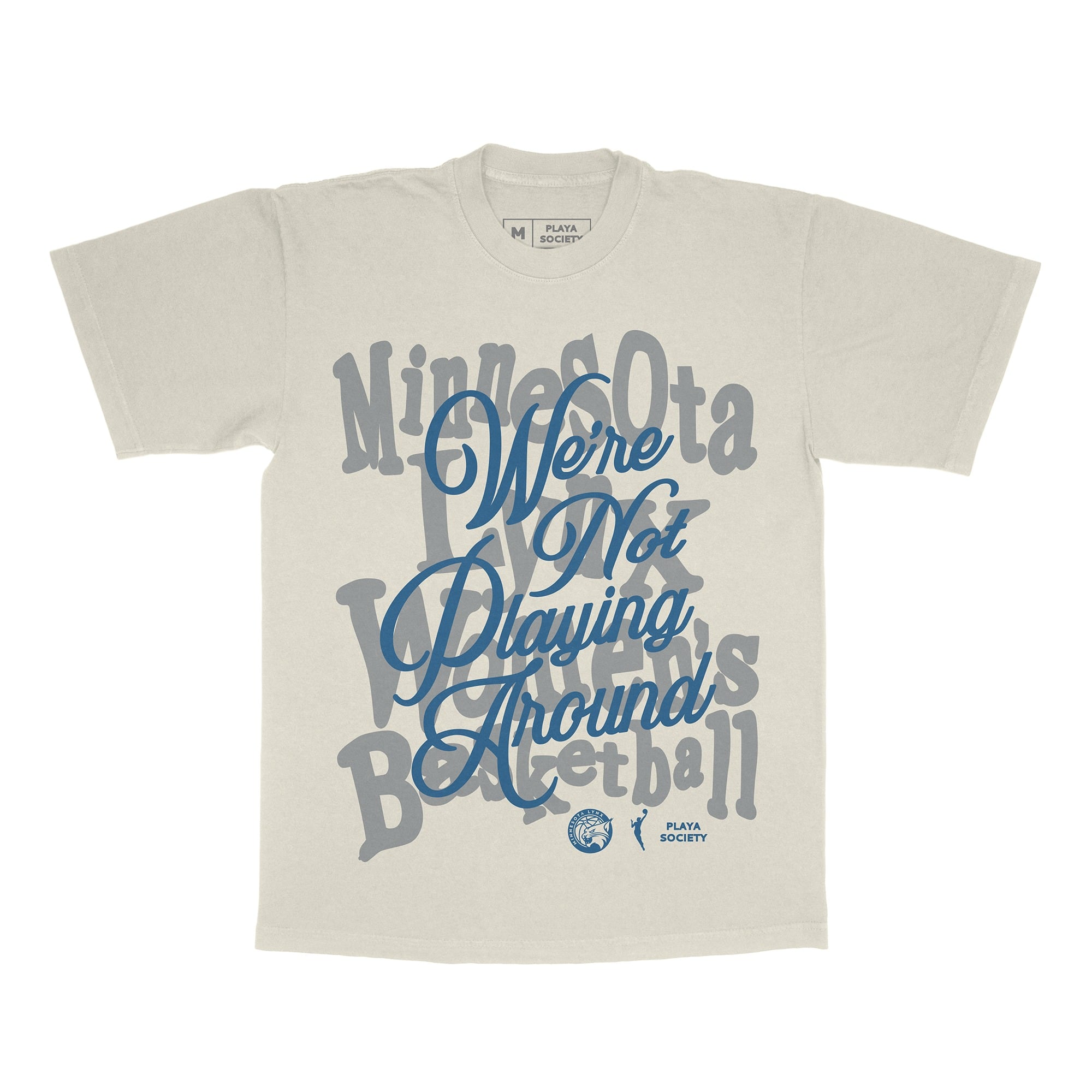 T-shirt unisexe Playa Society Oatmeal Minnesota Lynx « On ne rigole pas »