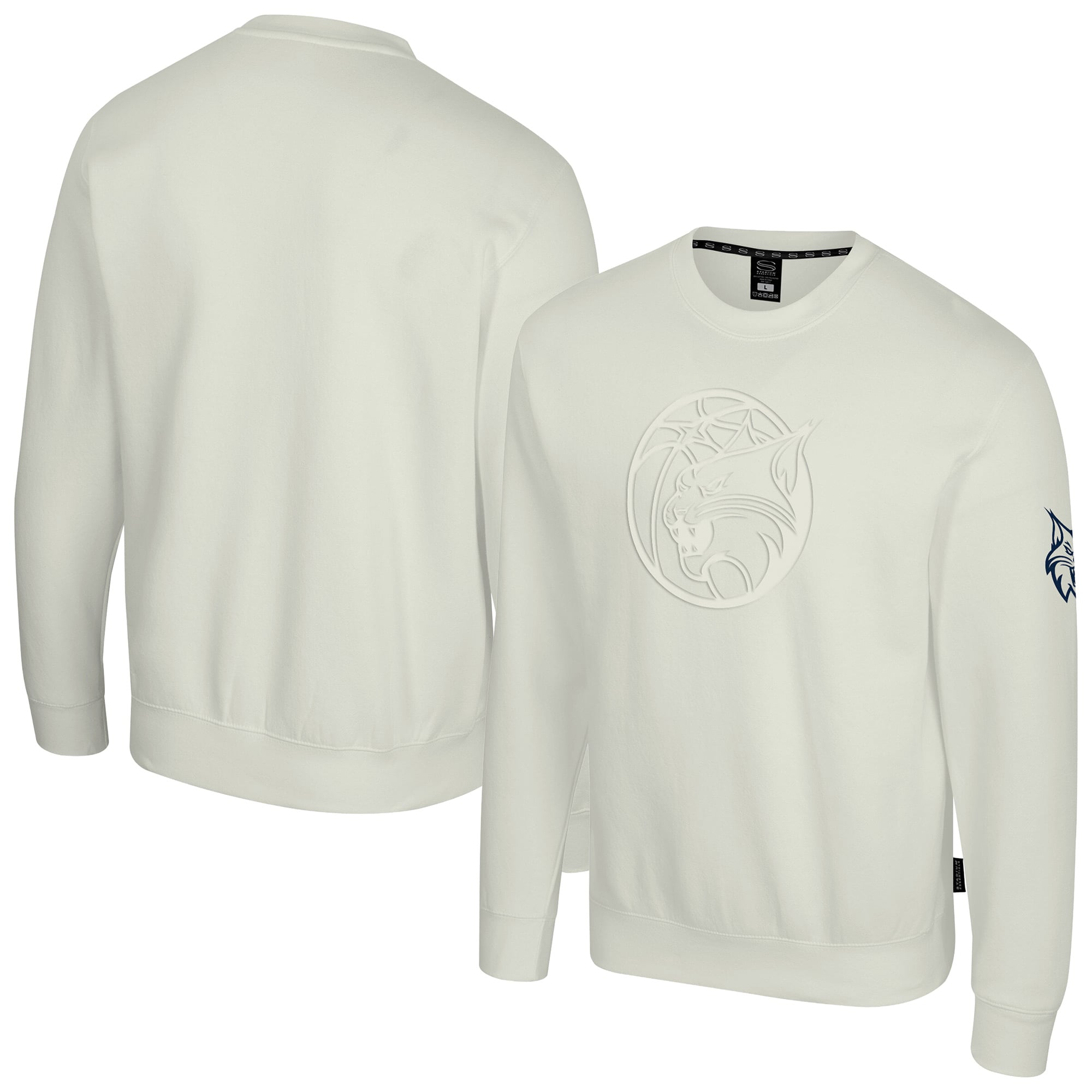 Sweat-shirt unisexe Stadium Essentials crème Minnesota Lynx minimaliste en relief