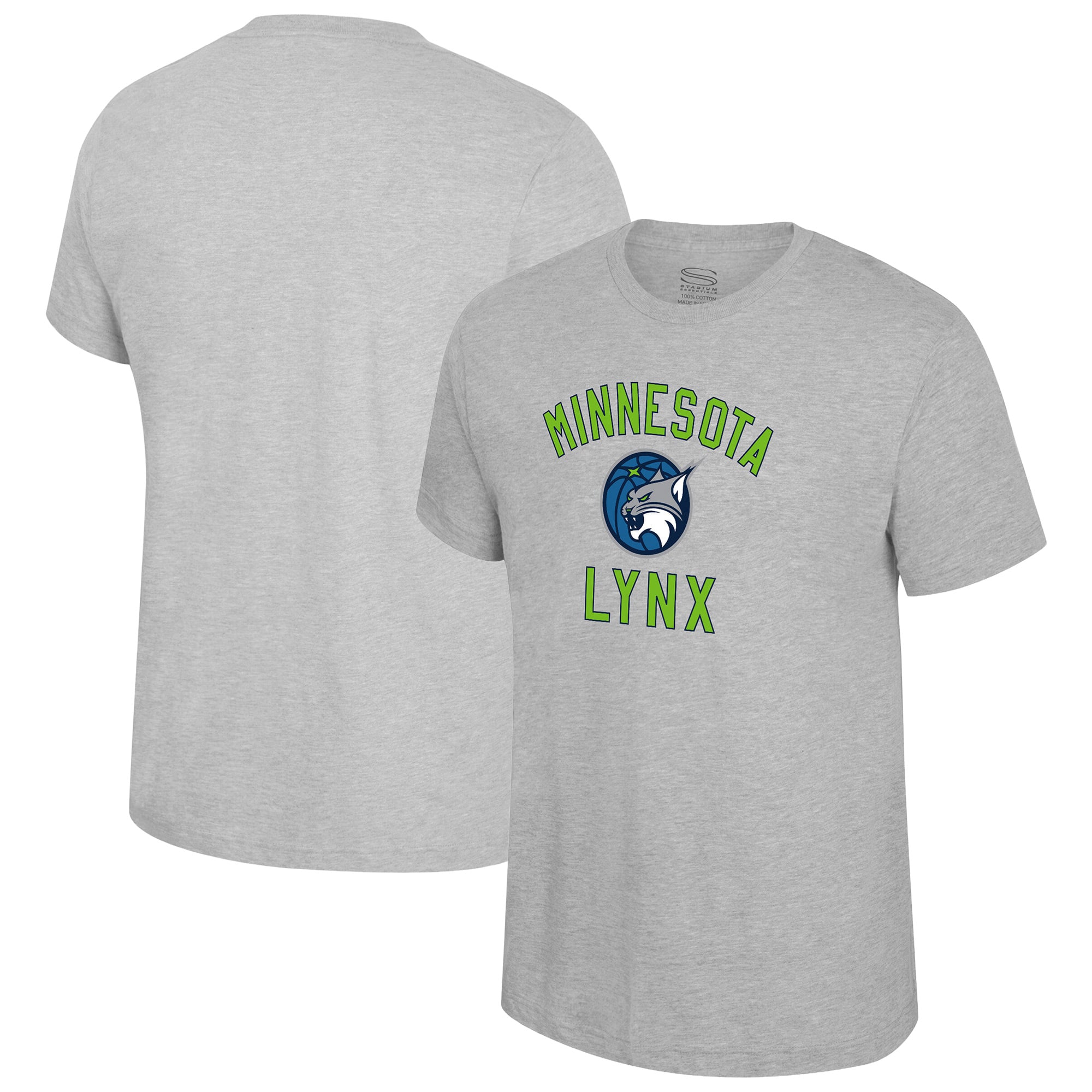 Unisex Stadium Essentials Gray Minnesota Lynx Athletic Soul T-Shirt