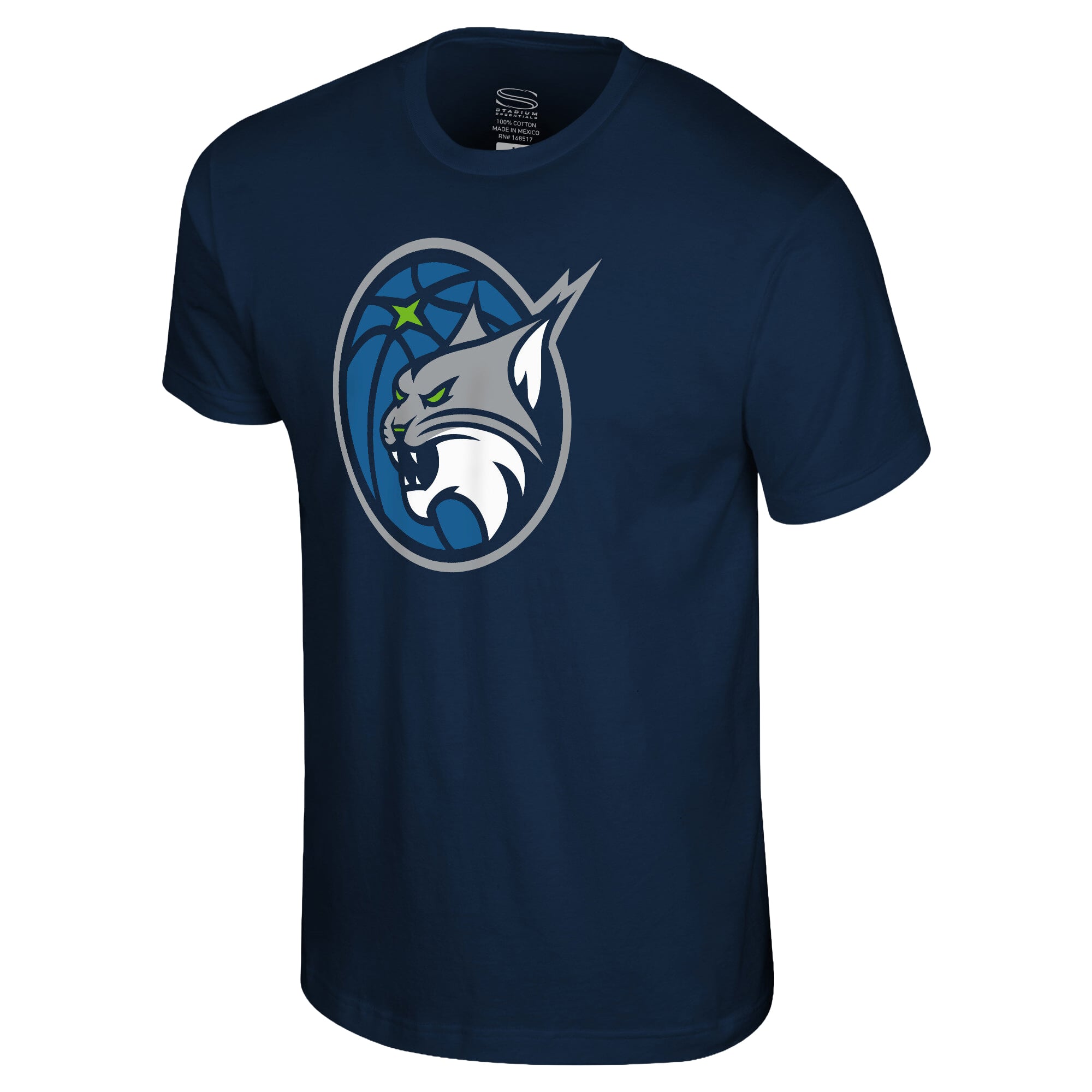 T-shirt unisexe Stadium Essentials bleu marine Minnesota Lynx Origins avec logo couleur