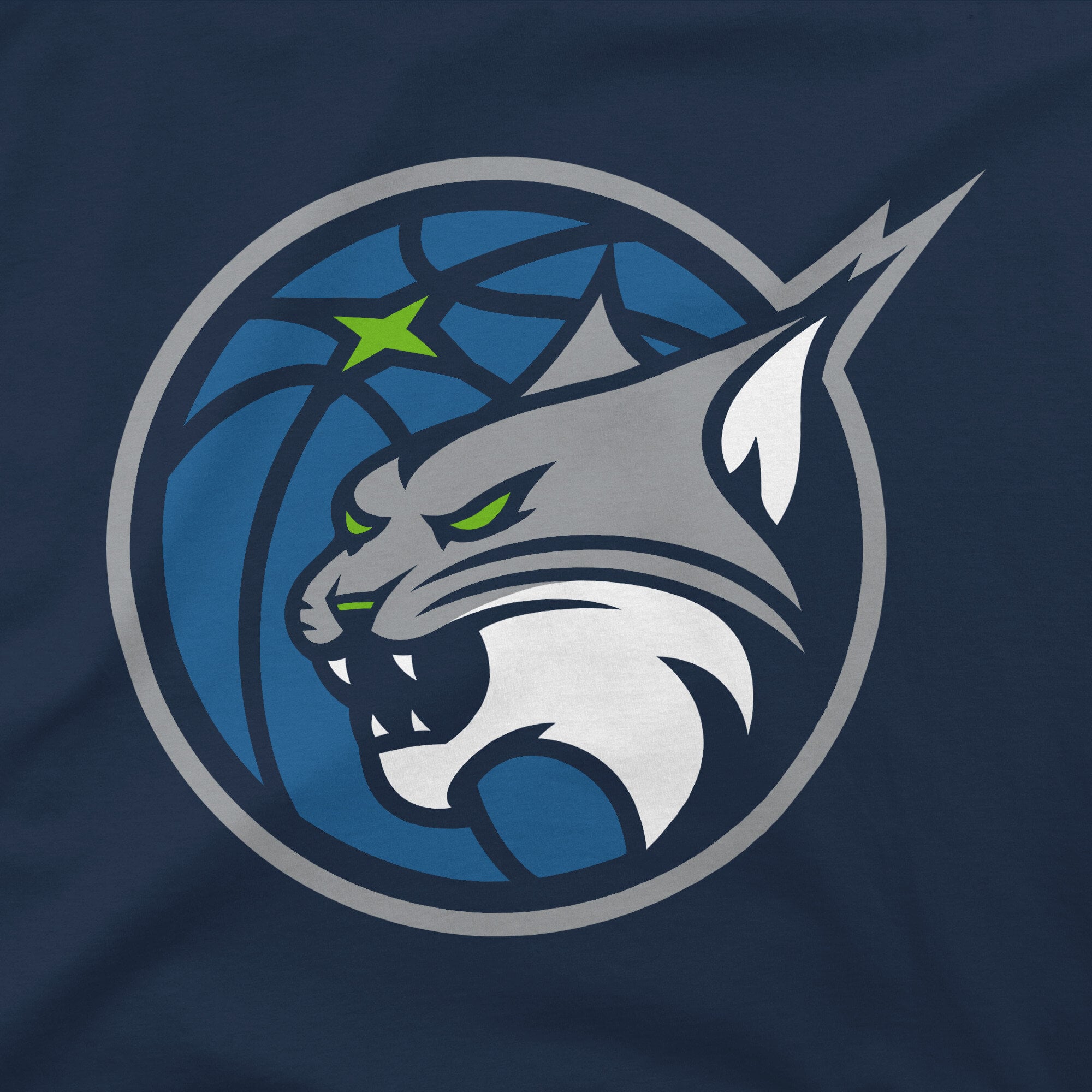 T-shirt unisexe Stadium Essentials bleu marine Minnesota Lynx Origins avec logo couleur