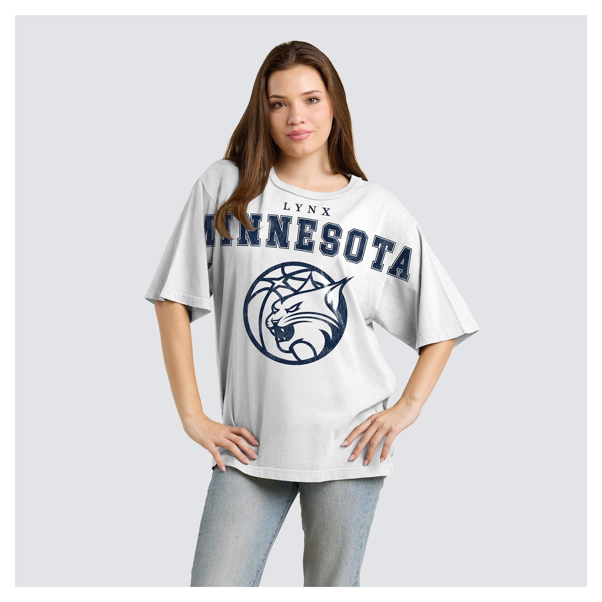 Women's Fanatics  White Minnesota Lynx Spirit Relaxed Jersey T-Shirt