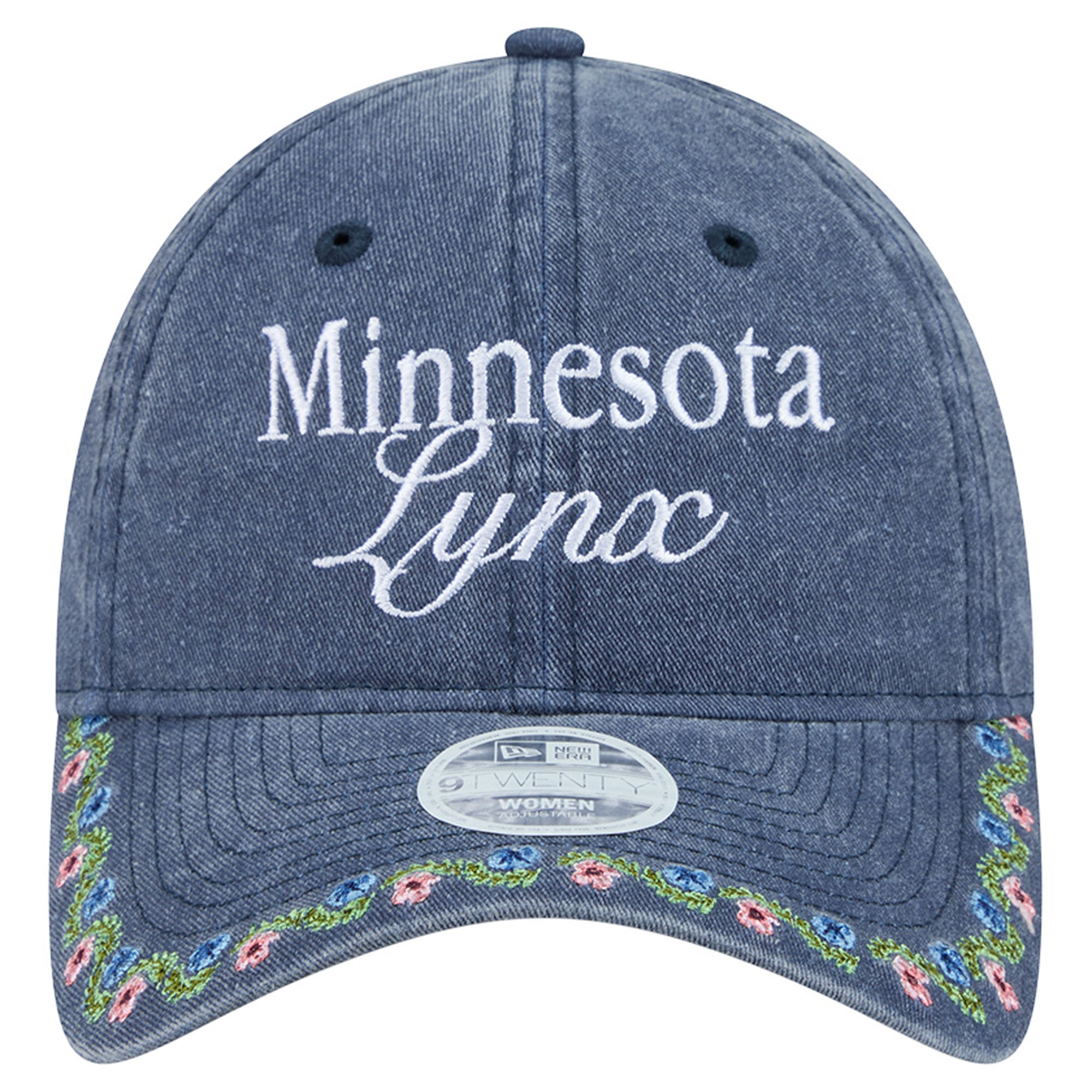 Women's New Era Blue Minnesota Lynx Floral Casual Classic Adjustable Hat