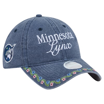 Minnesota Lynx New Era Women's Floral Casual Classic Adjustable Hat - Blue