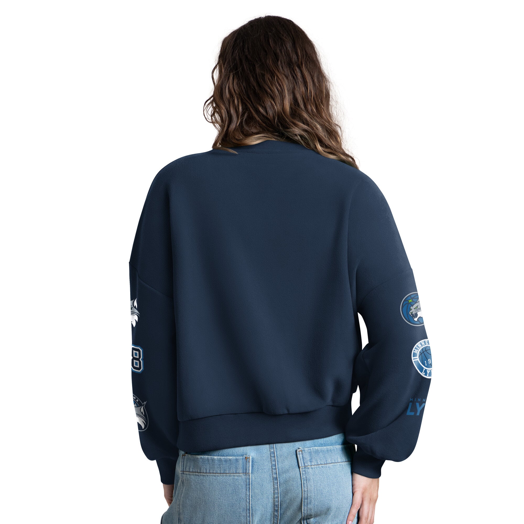 Sweat-shirt Starter bleu marine pour femme, Minnesota Lynx Fan Catch