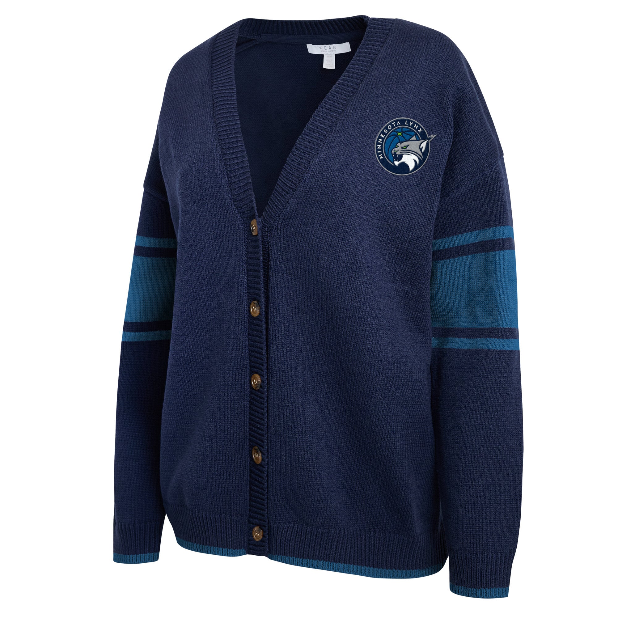 Gilet boutonné bleu marine Minnesota Lynx de la marque WEAR by Erin Andrews