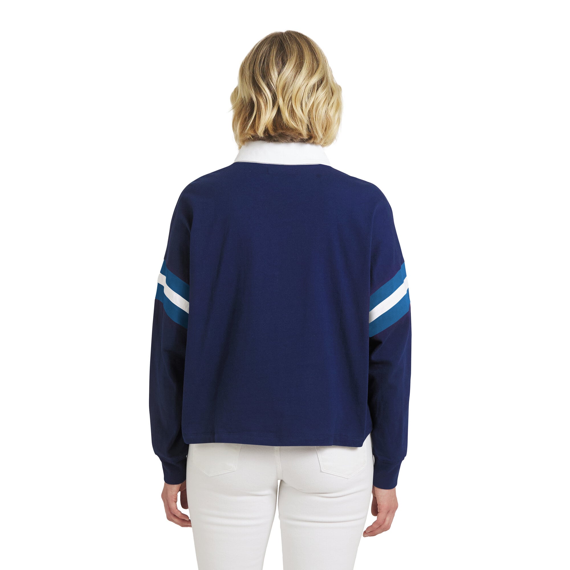 Polo de rugby Minnesota Lynx bleu marine pour femme la marque WEAR by Erin Andrews