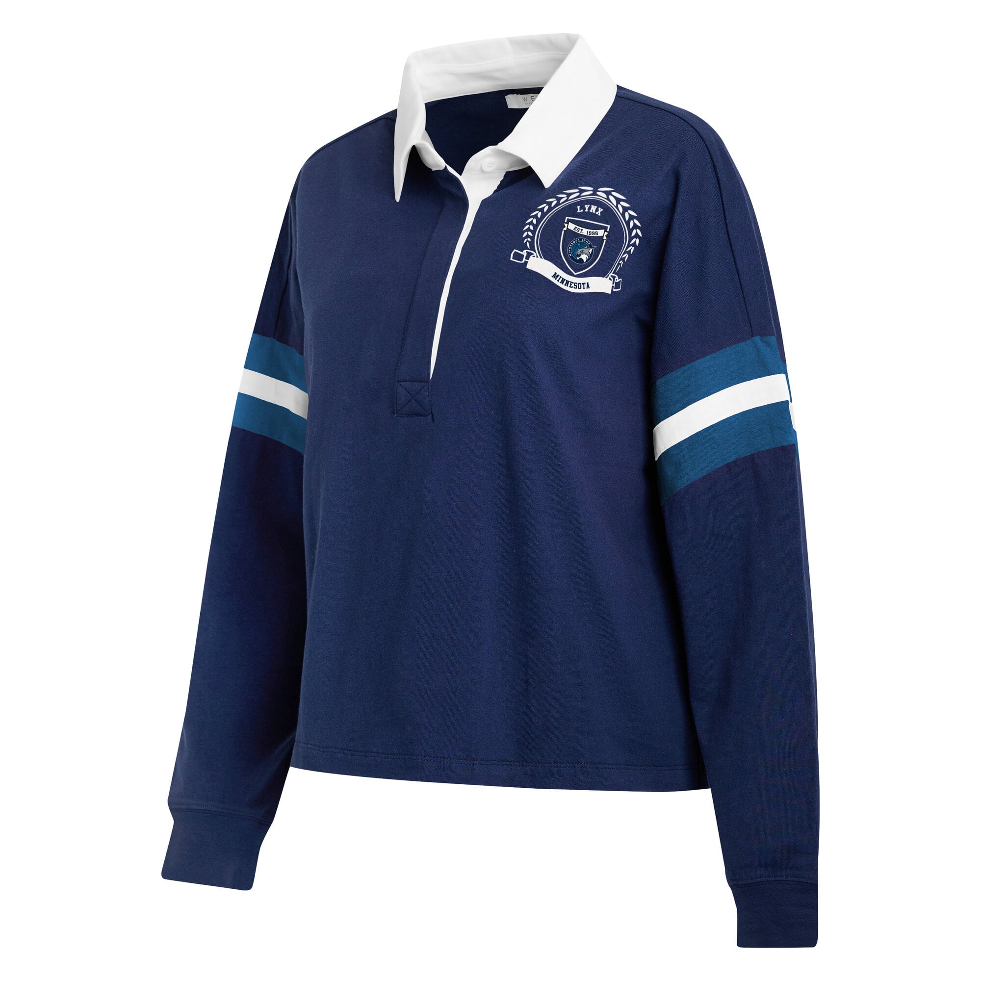 Polo de rugby Minnesota Lynx bleu marine pour femme la marque WEAR by Erin Andrews