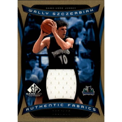 2004-05 SP Game Used Authentic Fabrics Gold #WS Wally Szczerbiak