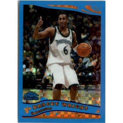 2005-06 Topps Chrome Blue X-Fractors #201 Bracey Wright