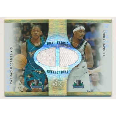2006-07 Reflections Dual Fabric Gold #DM Ricky Davis/Rashad McCants