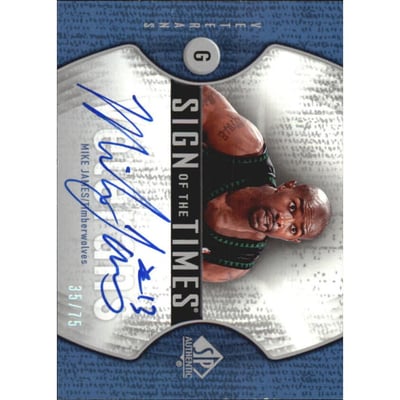 2006-07 SP Authentic Sign of the Times Veterans #MJ Mike James