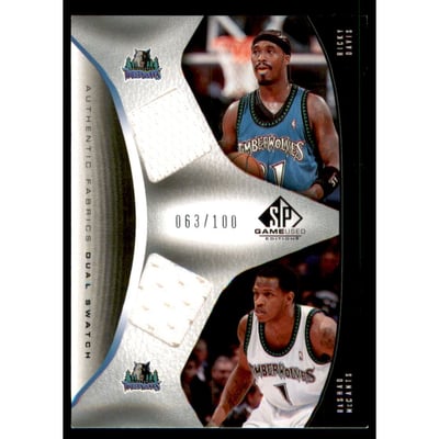 2006-07 SP Game Used Authentic Fabrics Dual #DM Ricky Davis/Rashad McCants