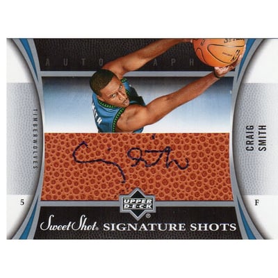 2006-07 Sweet Shot Signature Shots Leather #SC Craig Smith