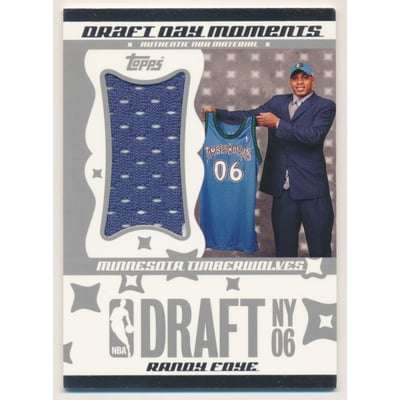 2006-07 Topps Big Game Draft Day Moments Jerseys Jumbo #RF Randy Foye