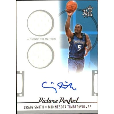 2006-07 Topps Big Game Picture Perfect Jerseys and Shorts Autographs #CSM Craig Smith