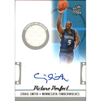 2006-07 Topps Big Game Picture Perfect Jerseys Autographs #CSM Craig Smith