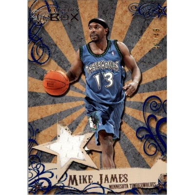 2006-07 Topps Luxury Box Mezzanine Relics Blue #MJ Mike James