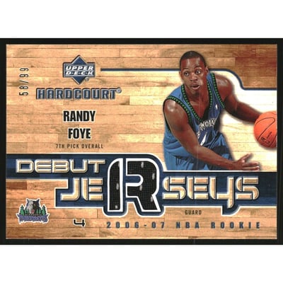 2006-07 Upper Deck Hardcourt Debut Jerseys 2 #RF Randy Foye