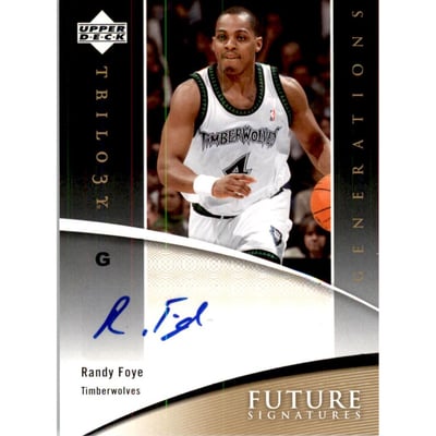 2006-07 Upper Deck Trilogy Generations Future Signatures #FSRF Randy Foye