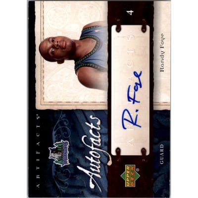 2007-08 Artifacts Autofacts #AFRF Randy Foye